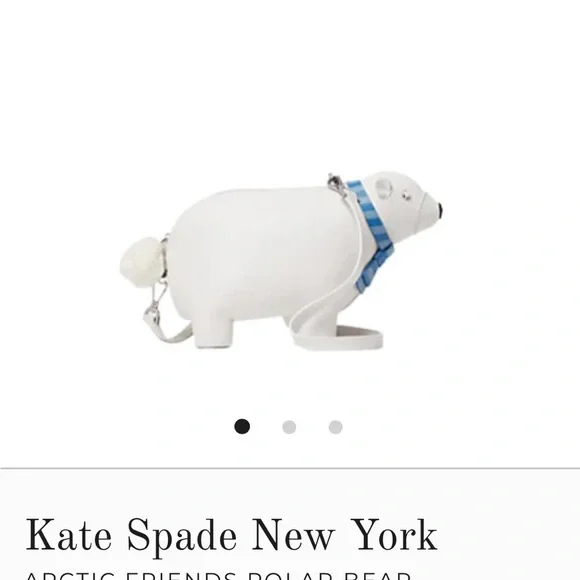 Kate Spade ARCTIC FRIENDS POLAR BEAR CROSSBODY BAG - Picture 6 of 8